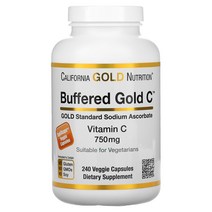 California Gold Nutrition Buffered GOLD C 아스코르브산 나트륨 비타민C 240캡슐 X 4개, 240 개
