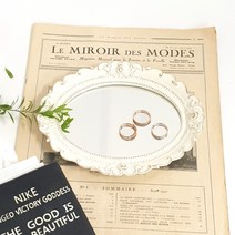 Countryitem 로렌 바로크 미러 트레이 모카 아이보리