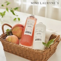 1+1 [미미로린스] 대용량 퓨어피치 핸드워시/핸드크림 500ml, 01. 워시_퓨어피치, 02. 크림_퓨어피치