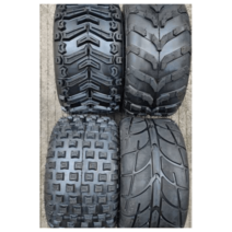 ATV 타이어 16x8-7인치 사발이 4륜 바이크 오프로드, 16x8.00-7 원형 타이어 + 휠