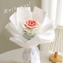 남자 꽃다발 diy 수공예품 꺾자 코바늘 해바라기보석십자수, T22-태식 장미 공구 강의, 기본