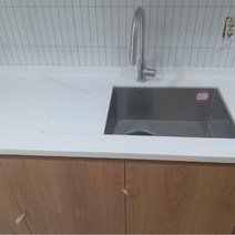국산인조대리석 싱크대 조리대 확장 주문제작 핸드메이드, 35cm, 크리스탈