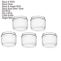 스톰글라스 Zeus X RTA 4.5ml 용 버블 유리관 Dual 5.5ml mesh ZX II Aegis Legend 2 유리 탱크 5 개, 7.Z SUB-OHM - 5PCS