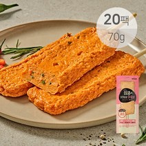 꼬꼬빌 [꼬꼬빌] 심쿵 닭가슴살 어묵바 매콤한맛 70g x 20팩, 1