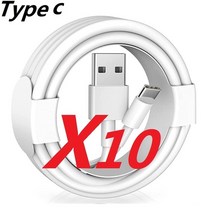 충전기 아이폰 C타입 무선 10 개/몫 미국/EU 플러그 5V 1A AC USB 충전기 벽 전원 어댑터 삼성 HTC 화웨이, 05 10PCS type c cable
