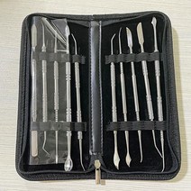 도자기공예 도자기 조각 도구 세트 성형 폴리머 스크레이퍼 스폰지 드릴링 바늘 점토 진흙 커터, 07