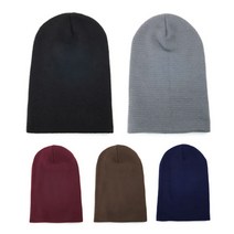 더파라조 남자 여자 데일리 무지베이직 롱비니 겨울철 방한빵모자
