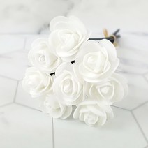 시즈넬 디퓨저 플라워스틱 미니로즈, 화이트, 32개입