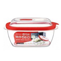 [오너클랜] 로이첸 전자렌지 용기 직사각 1450ML 반찬통 보관통