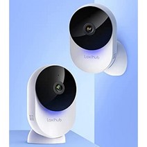 laxihub 5GHz 및 오디오 미니캠 베이비 모니터 ai fhd 야간 투시경 기능 쉬운 설정 앱 연결 양방향 음성 통신 Alexa 및 Google 호환 하얀