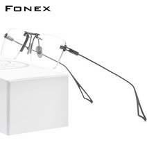 연예인 반무테 금테 반뿔테 대두 성시경 안경테 FNEX 티타늄 무테 사각 광학 ActSix