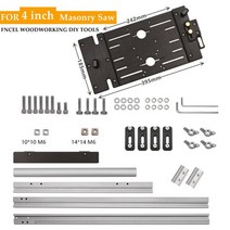 원형톱가이드 조기대 바 레일 직선 전기 원형 톱 커팅 가이드 레일 벽돌 기계 패널 커터 4-7in BOSCH Maki, 02 For 4 inch