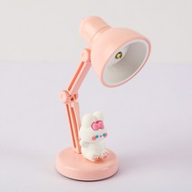 러블리 스타일 미니 led 무드등 침실 수면등 숙소 작은 스탠드, 캔디 토끼 스타일 핑크, 버튼 스위치