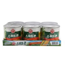 오뚜기 스위트콘 340g 6입 미국 옥수수콘 옥수수캔 통조림 콘치즈 샐러드 팥빙수 피자
