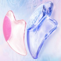 괄사 마사지기 페이스 바디 롤러 두피 얼굴 괄사 마사지 도구 브이라인 리프팅 림프순환, 투명방울방울