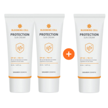 톤업선크림 미백 밀착 자외선차단 선크림 SPF 50+ 3개