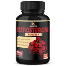 최강 유기농 Testosterone Booster 테스토스테론부스터 남성을 위한 15500mg 강도 체력 에너지 내구성 테스트부스트 빠른 근육발달 성장 향상, 60 정, 1개