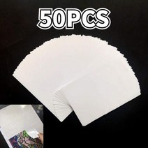 자동차 세차 프리워시 50pcs 팩 DIY 다이아몬드 그림 도구 액세서리 릴리스 종이 커버 교체 편리, 105x148mm