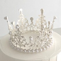 하피블리 케이크 원형 토퍼 티아라 [당일배송], 1호 티아라(실버), 단품