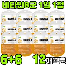 바이타민 비타민 비 VITAMIN B COMPLEX 남자 여성 멀티 종합 복합체 복합제 컴플렉스 콤플렉스 영양제 청소년 추천 비군 비원 B1 B2 B3 B5 B6 B7 B12, 12봉(12개월분)