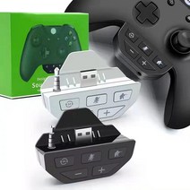 xbox 엑스박스 헤드셋 어댑터 X/S 헤드폰 컨버터용 인핸서 이어폰 소켓 포함 3.5mm, 블랙