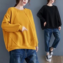 빅사이즈 긴팔 맨투맨 루즈핏 티셔츠 블라우스 봄 가을