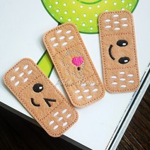 다이찌몰 귀요미밴드 자수 와펜 3종 열접착식 캐릭터패치 DIY용, 1개, 1번 귀요미밴드 스마일와펜