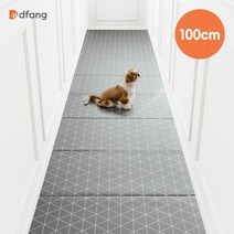 디팡 [폴딩 100x60cm] 1칸/소형견용 펫플레이 강아지매트-디자인, 02. 펫폴딩 멀티형 - 젤리그레이 1칸