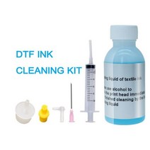 OYfame DTF 프린터 헤드 클리닝 키트 액체 100ml For Epson Canon HP 염료 안료 잉크 잉크젯, [01] DTF Cleaning