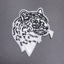 의류 데코 맹수와펜 호랑이 섬세한 디자인 뱃지 리폼 수섬