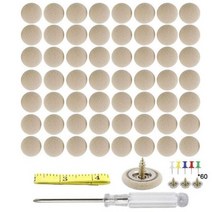 헤드라이너 고정 핀 차 지붕 보수 헤드라이닝 나사 자동차 천장 버클 헤드 라이너 수리 키트 60 개 리벳 버튼 범용 자동 스냅 설치 도구 포함, CN_Yellow