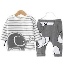 유아 스트라이프 상하복세트 -로로