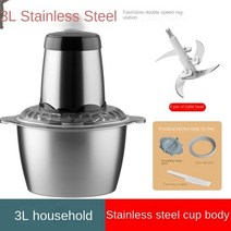 2023 가정용 소형 상업용 고기 분쇄기 다기능 믹서 주방 음식 다지기, 19.3L stainless steel - 미국