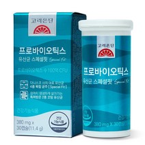 고려은단 프로바이오틱스 유산균 스페셜핏 100억 30캡슐 X 1개 (1개월분), 프로바이오틱스 스페셜핏 30캡슐 X 1개, 쇼핑백 포함(무료), 선택하지 않음
