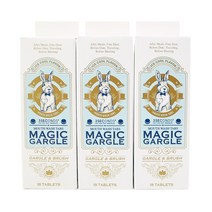 매직가글 씹는 고체 치약 4종 휴대용 구강청결제 18정 3개 아이스쿨/그린티민트/피치/레몬, 아이스쿨 18정 1개