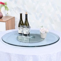 중식당 회전판 강화유리 1M 대형 식탁상판 턴테이블, A 직경 60cm