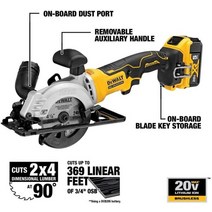 미국 DeWalt DCS571B 20V 리튬 배터리 브러시리스 원형 톱 키티 절단기 목공, DCB115 충전기(본체없음)