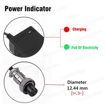 전동킥보드 충전기 24v 25.2v 25.9v 29.4v 7series 리튬 이온 팩용, gx16, 우리를, 1개