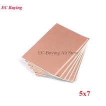 FR4 PCB 단면 구리 클래드 플레이트 DIY PCB 키트 라미네이트 회로 기판 5x7cm 10 개