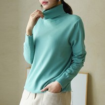 마칼 기본 터틀넥 니트