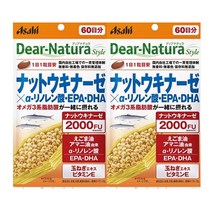 아사히 Dear Natura 낫또키나제 60일분 2세트 EPA DHA 포함 일본나토키나제