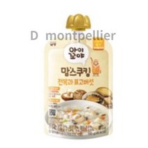 남양 아이꼬야 맘스쿠킹 이유식 100g, 100% 국내산 쌀 전복과 표고버섯, 60개