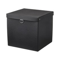 이케아 TJENA 셰나 수납상자+뚜껑 블랙
