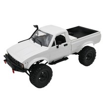 GHSHOP DIY WPL C24 1 1/16 4WD 전기 픽업 트럭 RC 자동차 키트 원격 제어 화이트, 31x11.3x14.7cm, 플라스틱, C24-1 키트