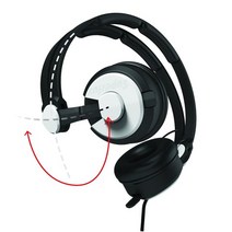 블루투스 이어폰 무선 한쪽 귀걸이 슈퍼럭스 hd562 전문 모니터링 뉴스 인터뷰 라이브 사운드 및 스튜디오 모니터를 위한 높은 소음 차단, 하얀, [02] WHITE
