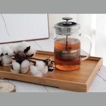 촘촘거름망 내열유리 멀티바스켓 티포트 실용적인 디자인 물마시기 테이블, 1개, 카페 티포트 380ml