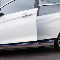 [JS AUTOMOTIVE] 쉐보레 더넥스트스파크 도어가니쉬 삼색 튜닝 몰딩 랩핑 엠블럼 데칼스티커 인테리어 악세사리 용품, A타입, 화이트_이탈리아
