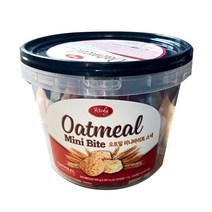 오트밀 미니바이트 450g 원형통 귀리스낵, 단품