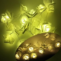 LED 2.2m 장미꽃 20구 생일 안경 생일파티 축하 프로포즈 돌잔치 유치원 종이가랜드 꾸미기 실내디자인 인테리어 데코 파티용품 파티세트