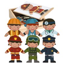 만3세 직업패션쇼 의상매칭 자석퍼즐 어린이집 두뇌발달 조카선물 일러스트